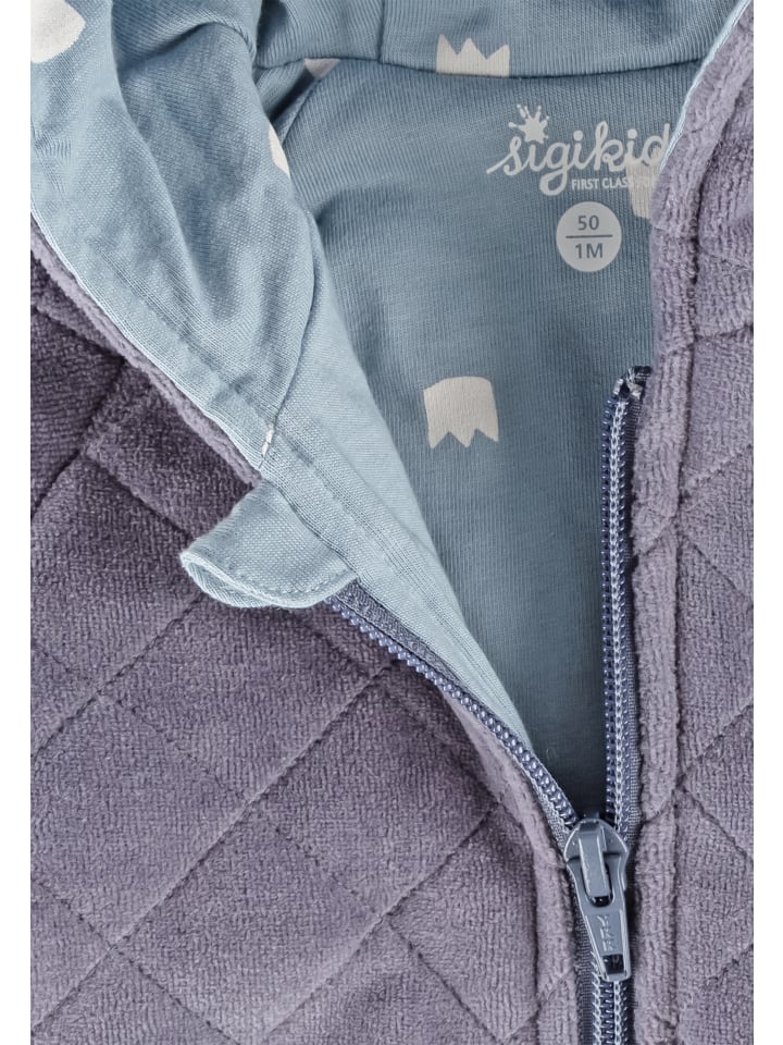 Sigikid Nickijacke wattiert Classic Baby in blau günstig kaufen