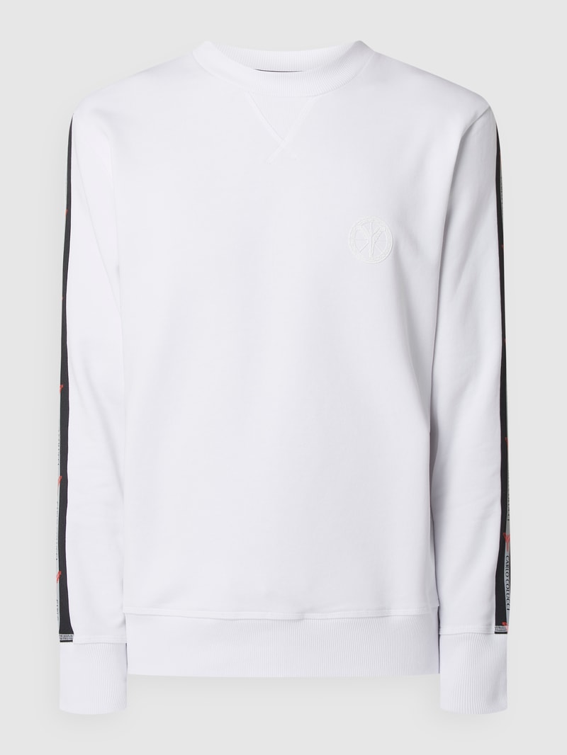 Sweatshirt aus Baumwolle in weiß