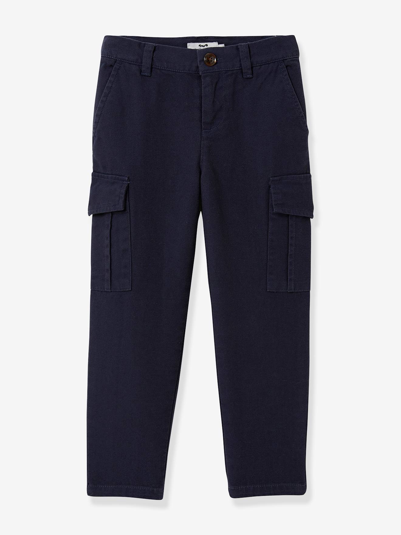 Pantalon battle garçon CYRILLUS marine