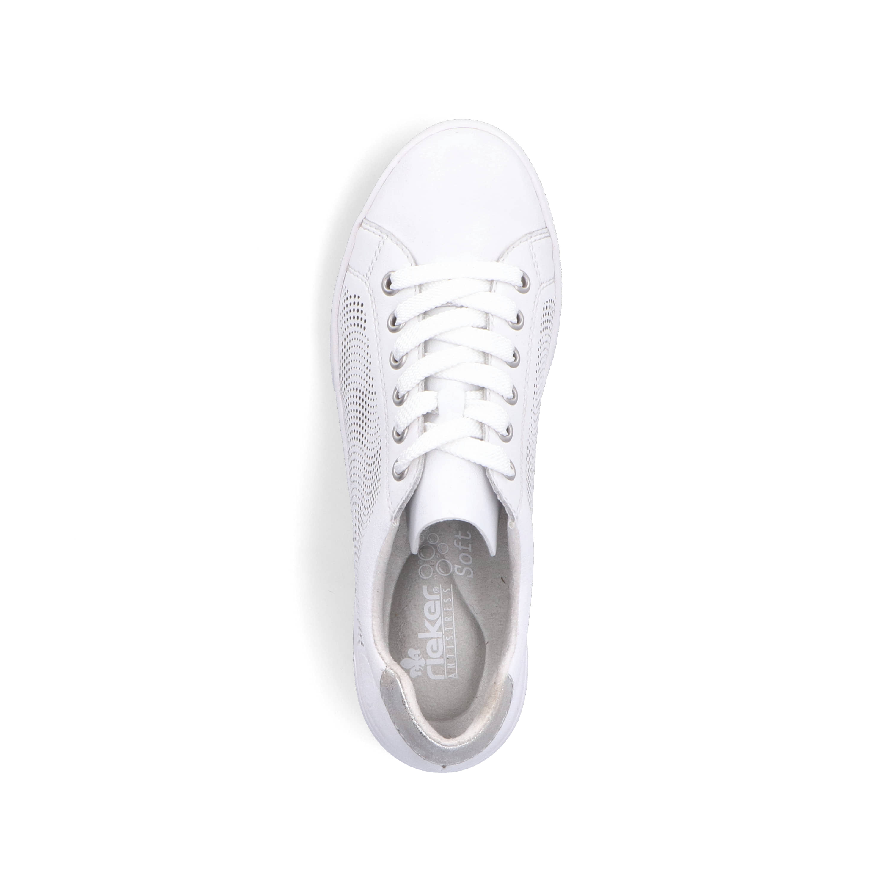 Rieker Damen Sneaker Low reinweiss