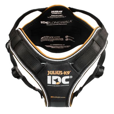 JULIUS-K9 IDC® Longwalk Geschirr - schwarz/grau