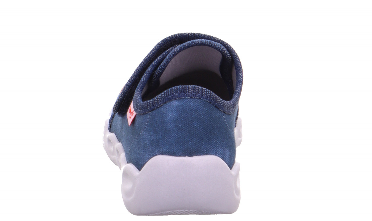 BUBBLE - Blau/Mehrfarbig Hausschuh mit Klettverschluss