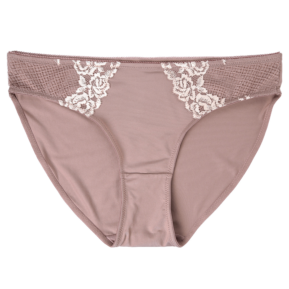 Damen Slip mit floraler Spitze