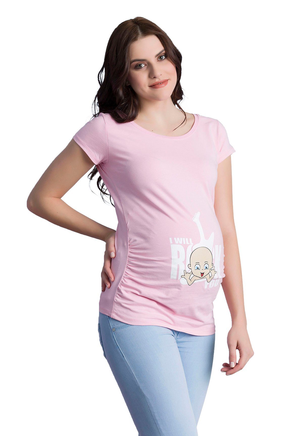 M.M.C. Umstandsshirt I Will Rock You mit Motiv