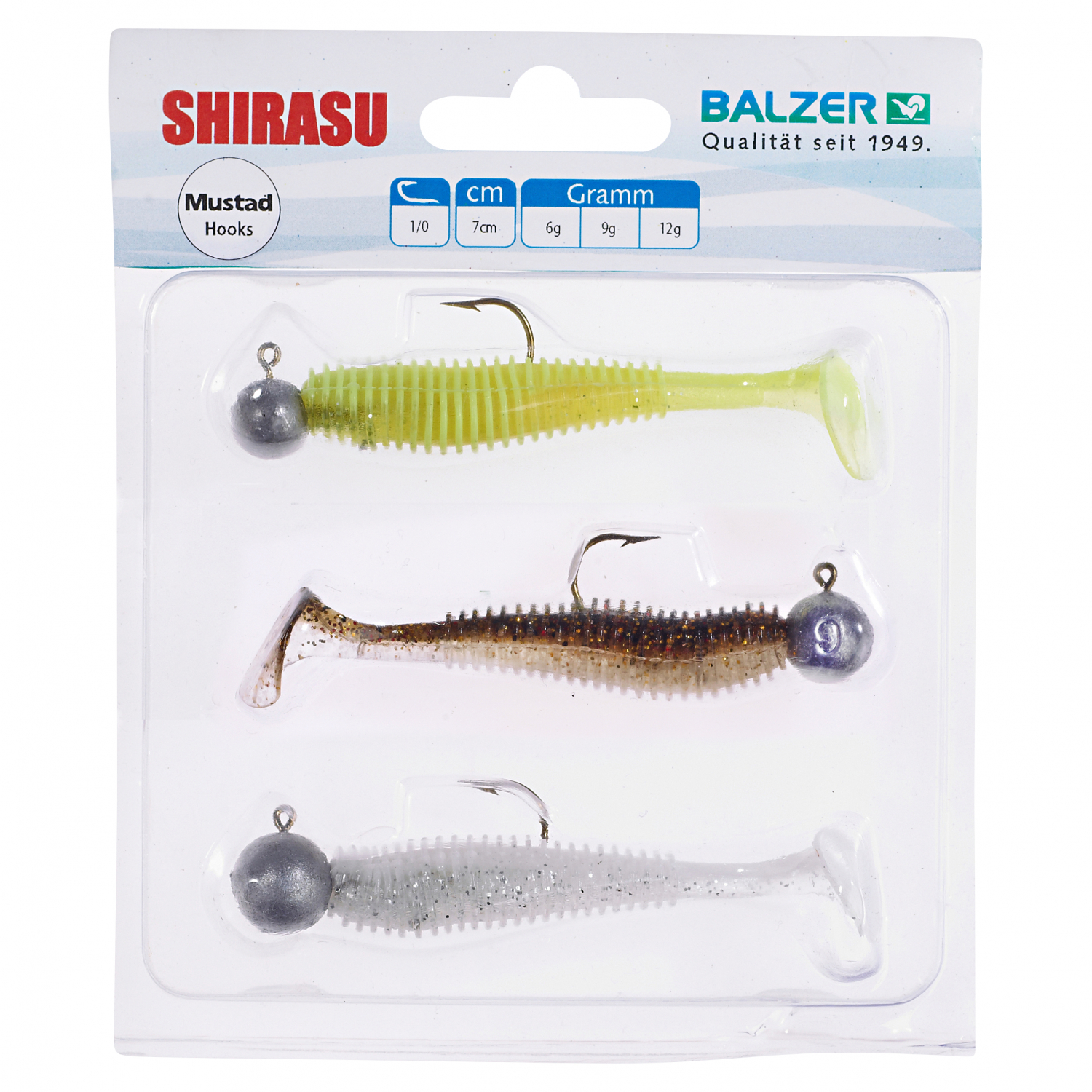 Shirasu Gummiköder-Set Akiri Worm Set (7 cm)