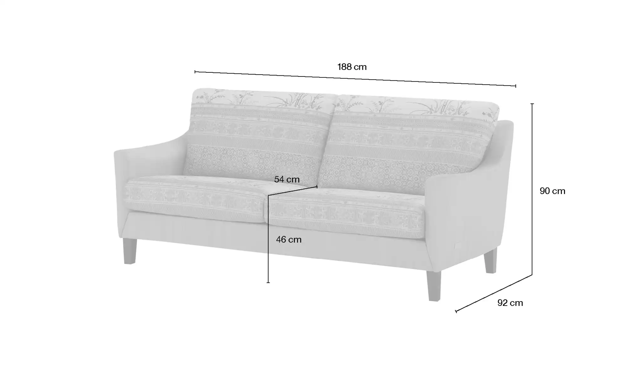 bassetti by SCHRÖNO Sofa Ancona