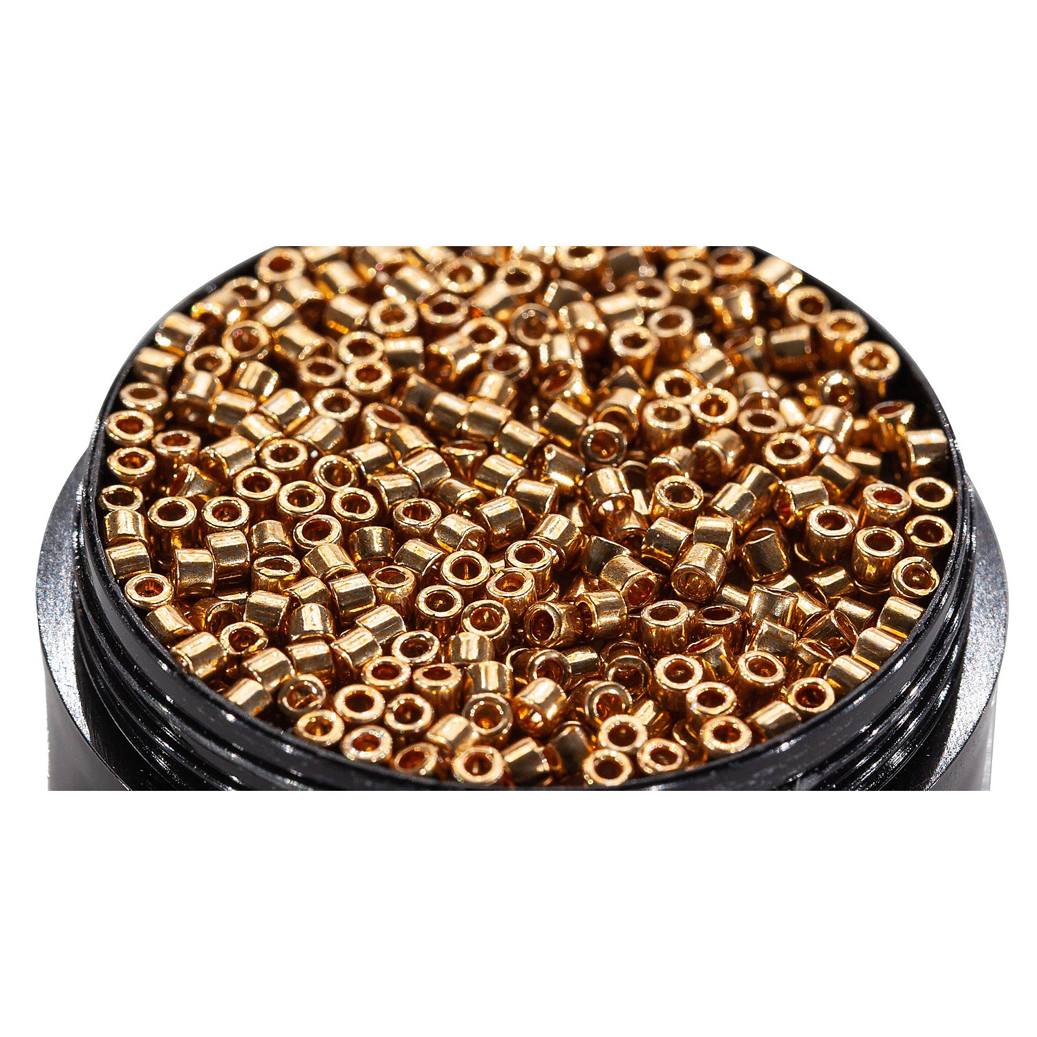 Miyuki-Perlen, gold-metallic, 2,2 mm Ø, 4 g
