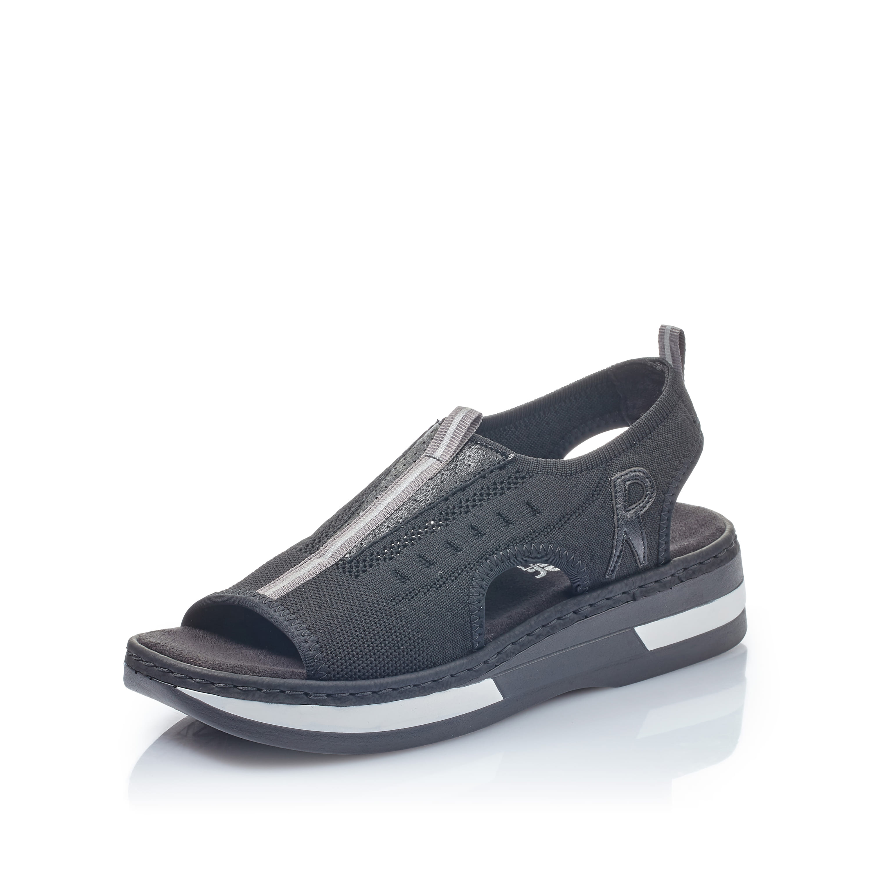 Rieker Damen Riemchensandalen nachtschwarz