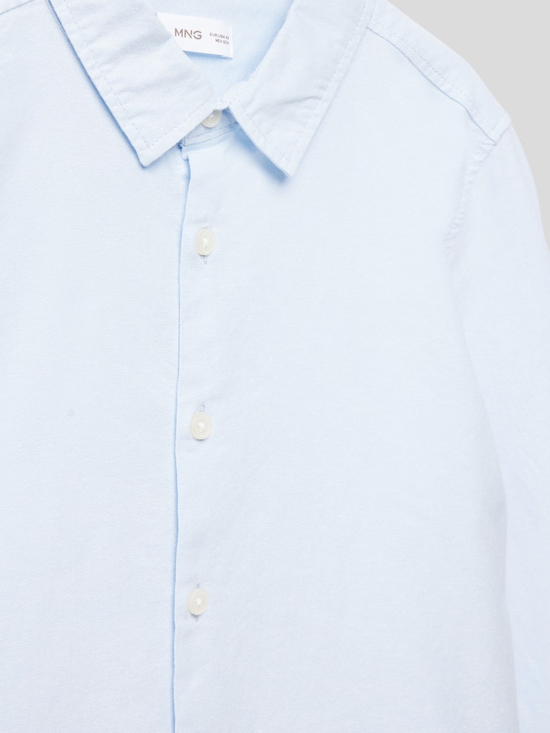 Freizeithemd Modell 'oxfordt' in hellblau