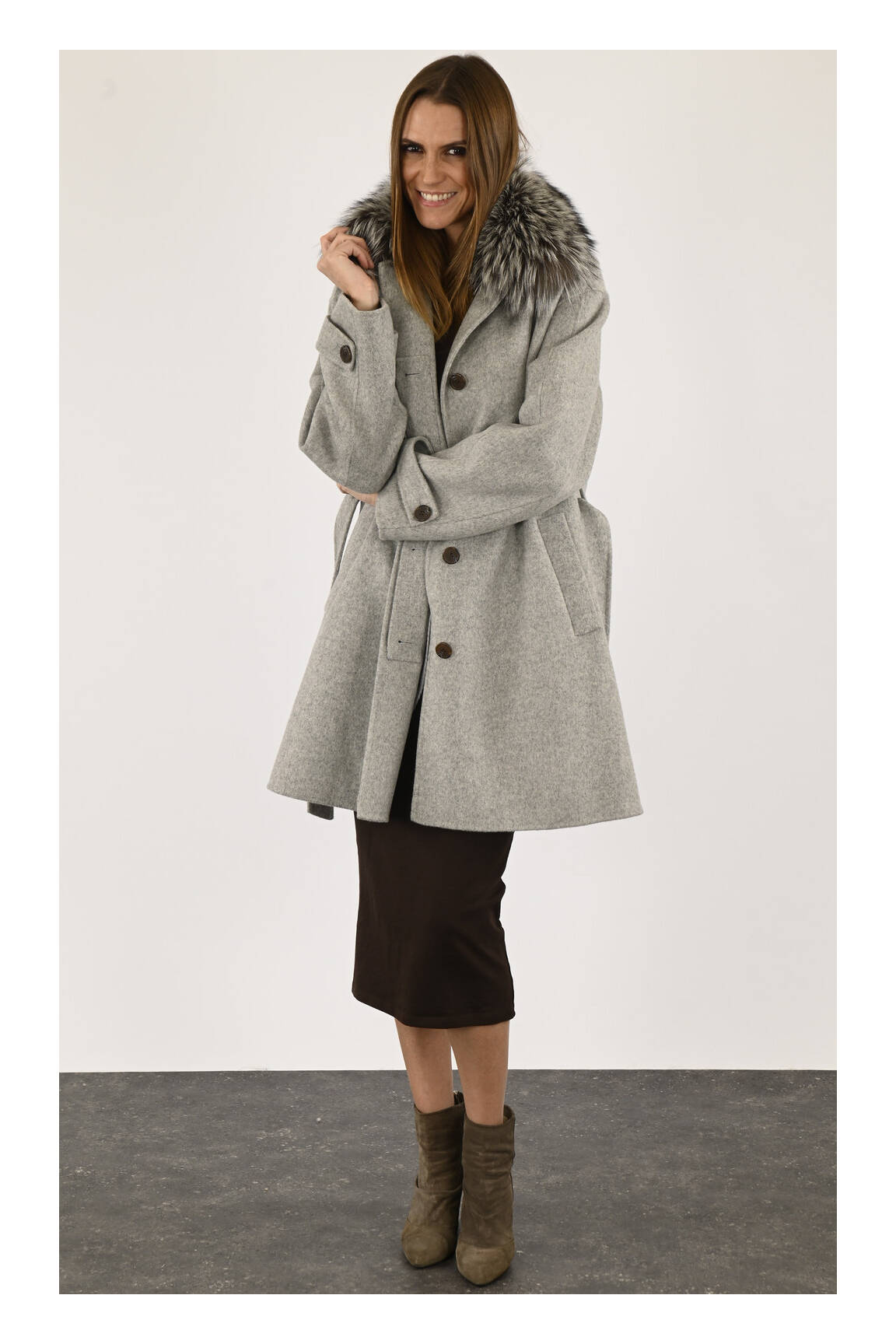 Levinsky Manteaux Longs Femme couleur gris