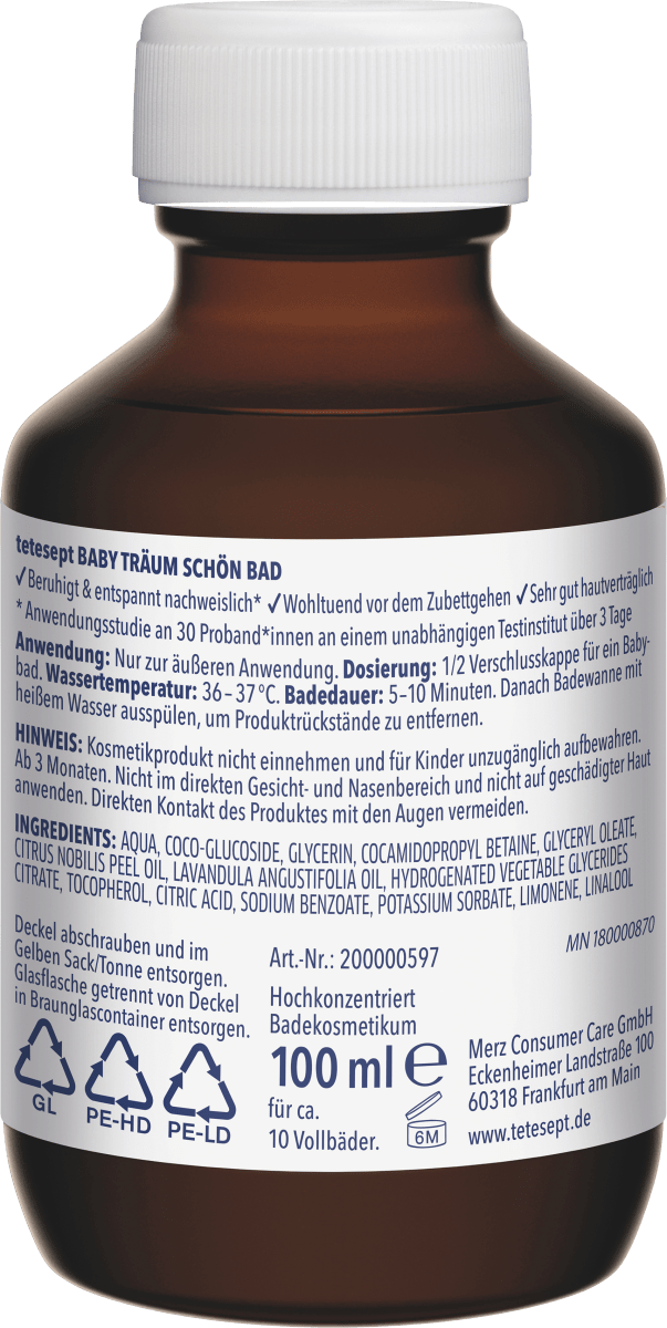 Baby Badezusatz Träum schön Bad, 100 ml