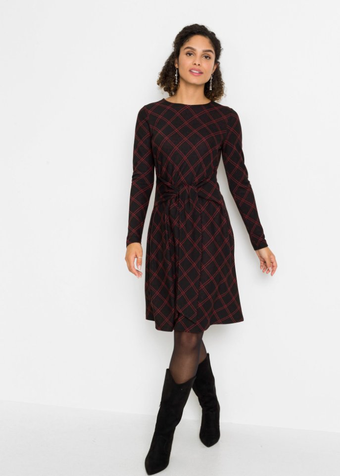 Kleid mit Bindegürtel