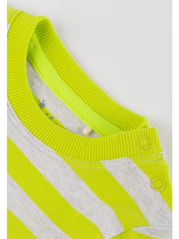 Sigikid Langarmshirt Sporty Dino in Neongelb/Hellgrau günstig kaufen