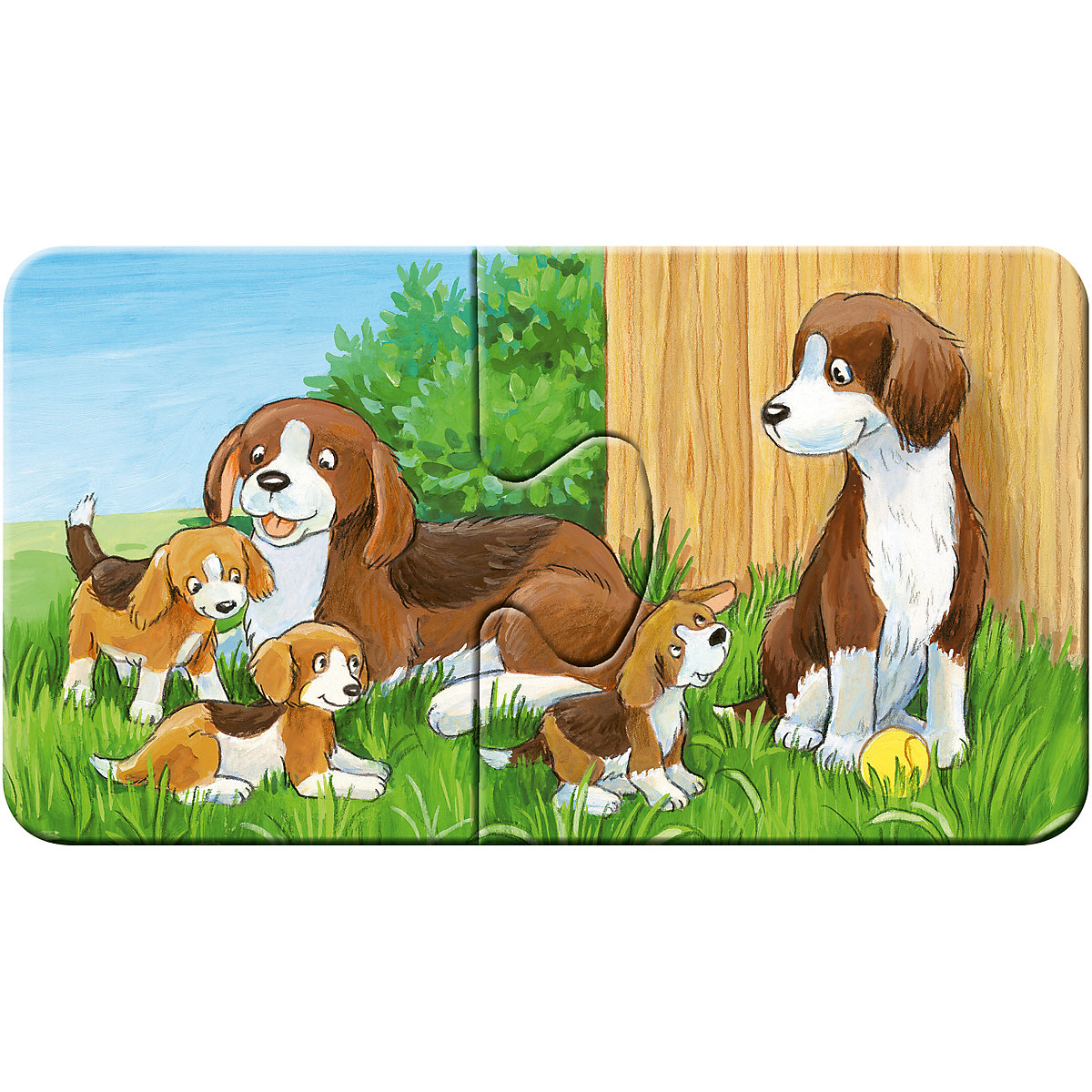 my first puzzles  - Tierfamilien auf dem Bauernhof, 9 x 2 Teile