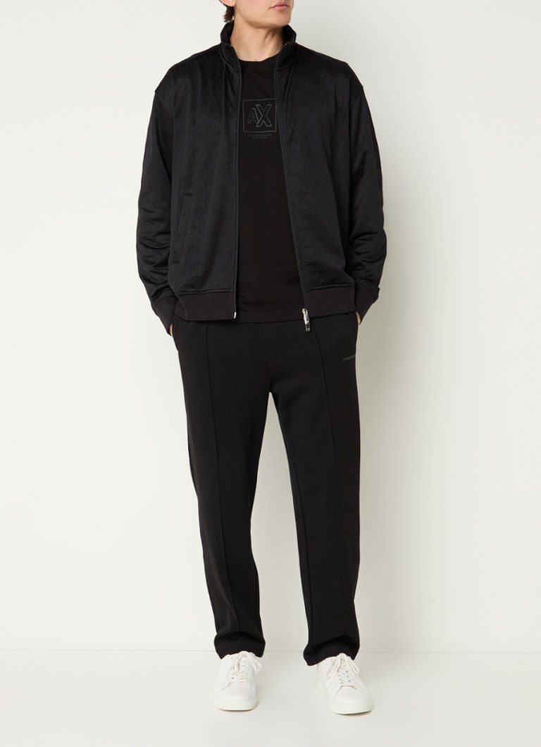 Armani Exchange Sweatshirt with jacquard logo print and side pockets