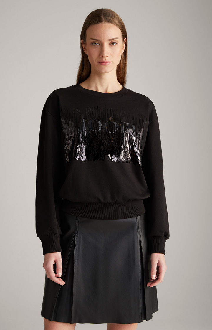 Sweatshirt in Schwarz