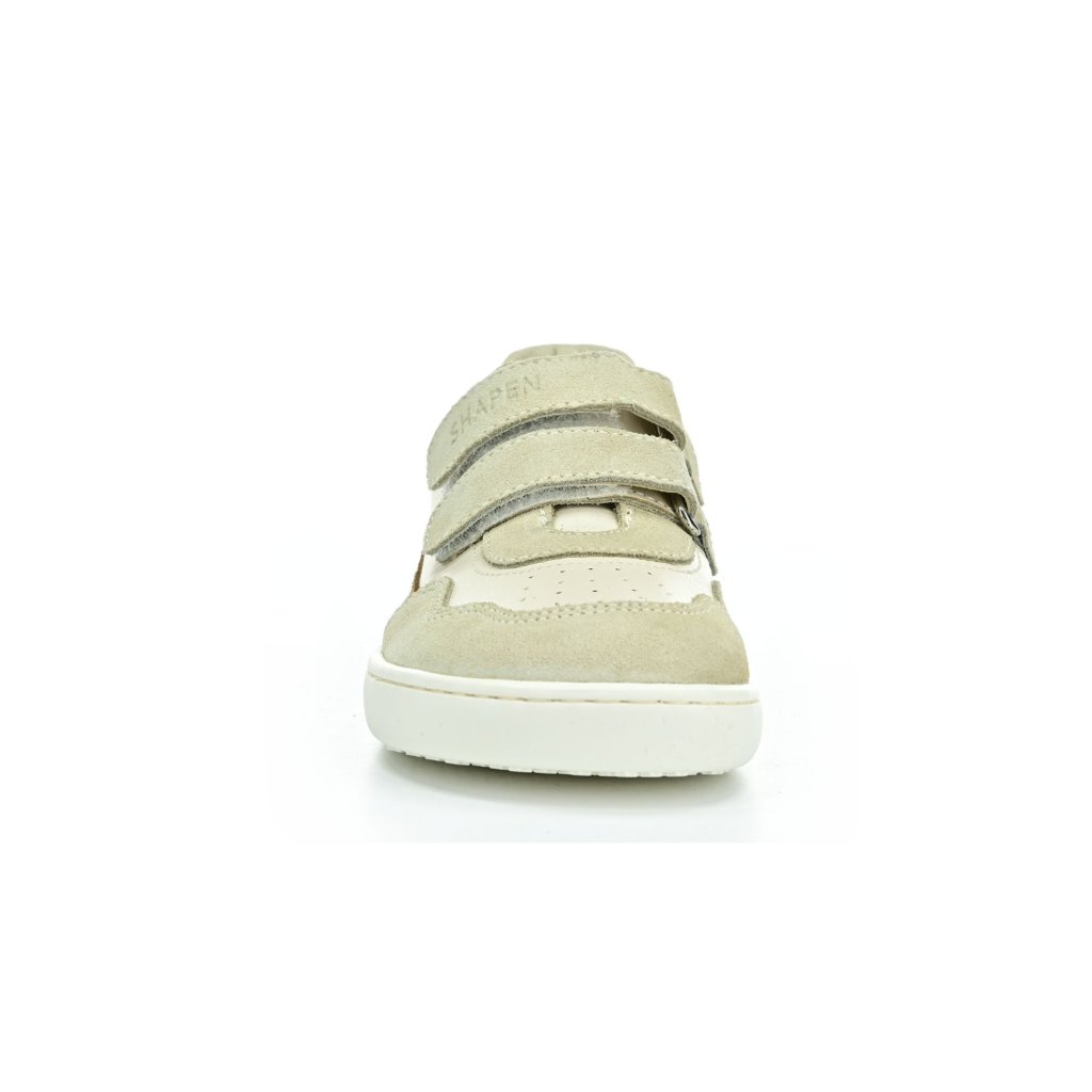 Shapen RE:WIND Mini Beige Leather Barfußsneakers