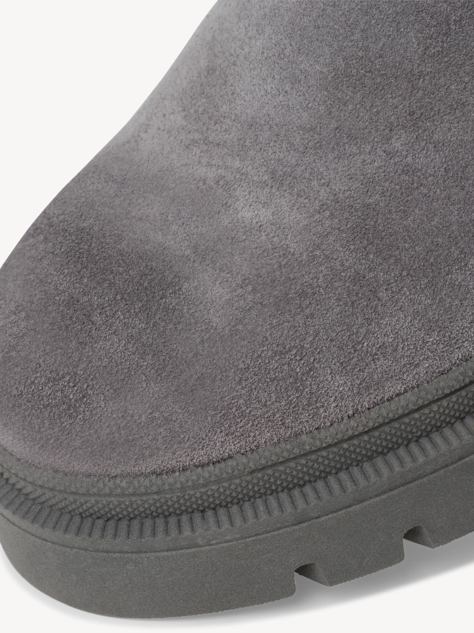 Bottine Chelsea en cuir - gris