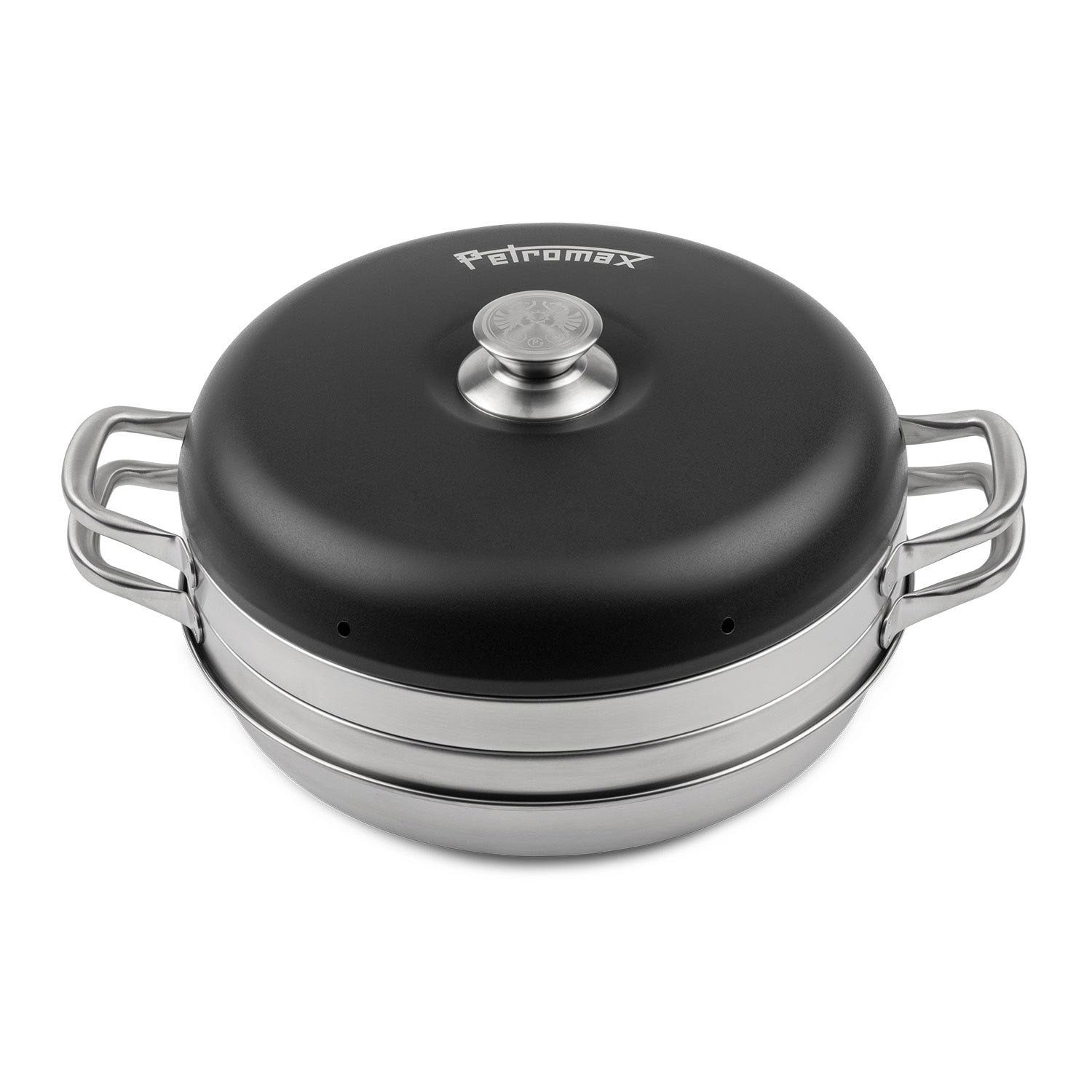 Petromax Backblech Camping Backofen + Backblech 4teiliges Set, Edelstahl