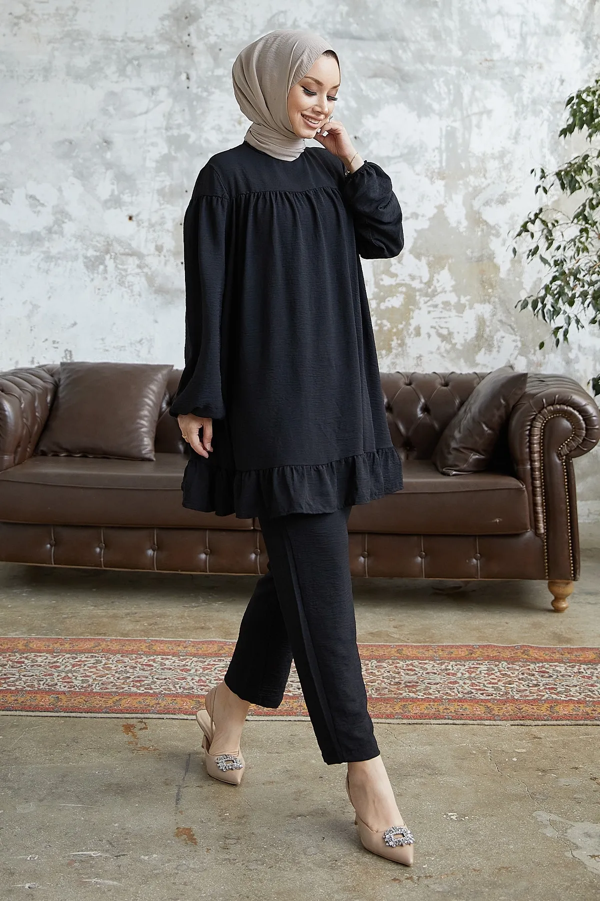 InStyle  Lively Rock-Rüschen-Doppelset – Schwarz