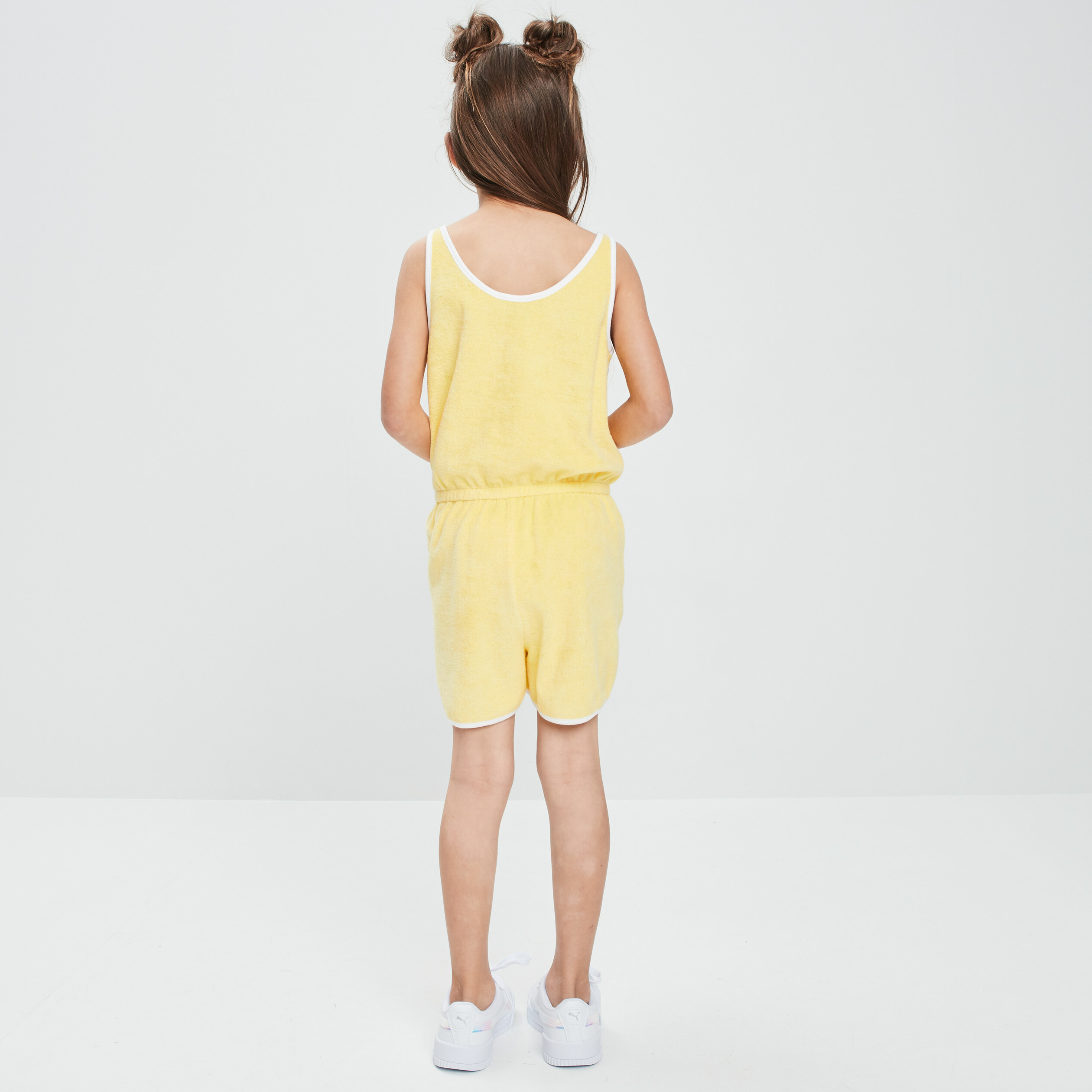 Combishort à bretelles jaune fille | La Halle