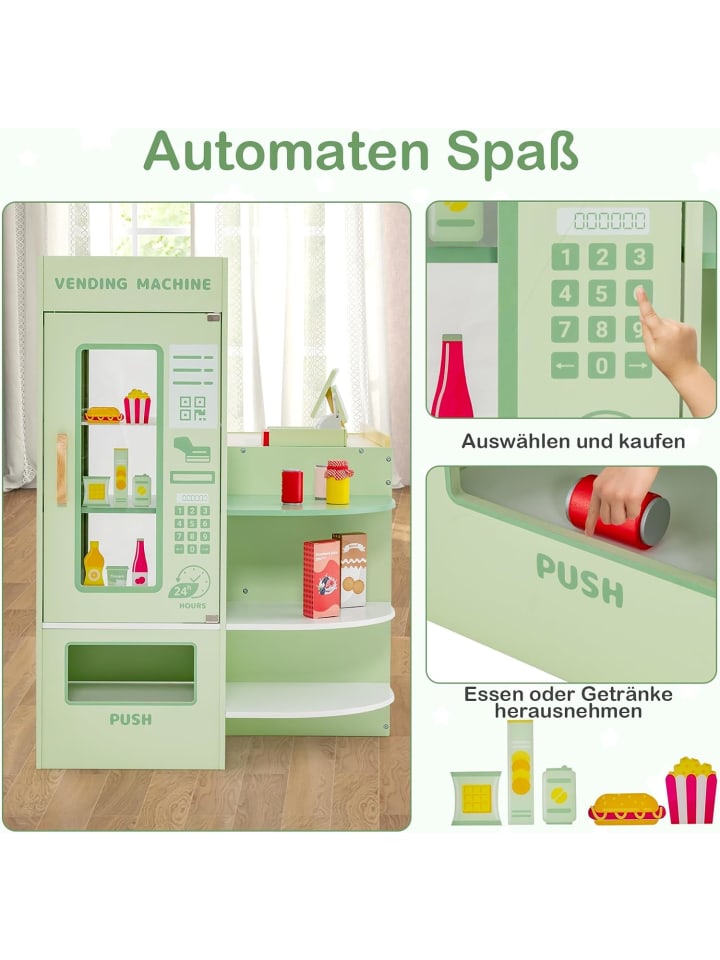 COSTWAY Kaufladen von 3-8 Jahren in Grün günstig kaufen onesize