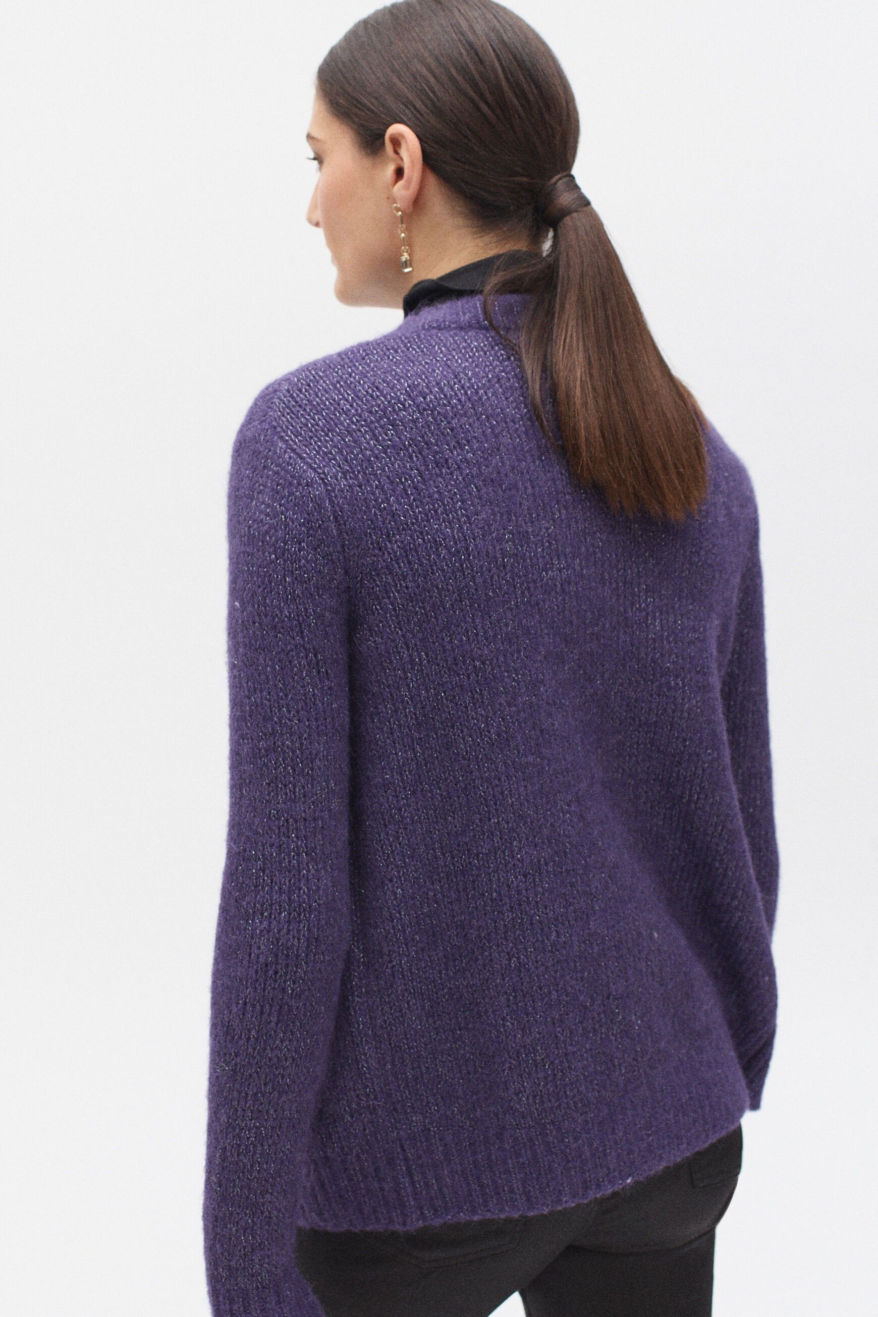 gillet eglantine prune femme
