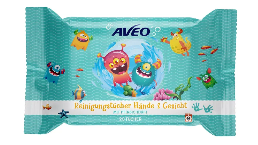 AVEO Kids feuchtes Gesicht- & Händetuch