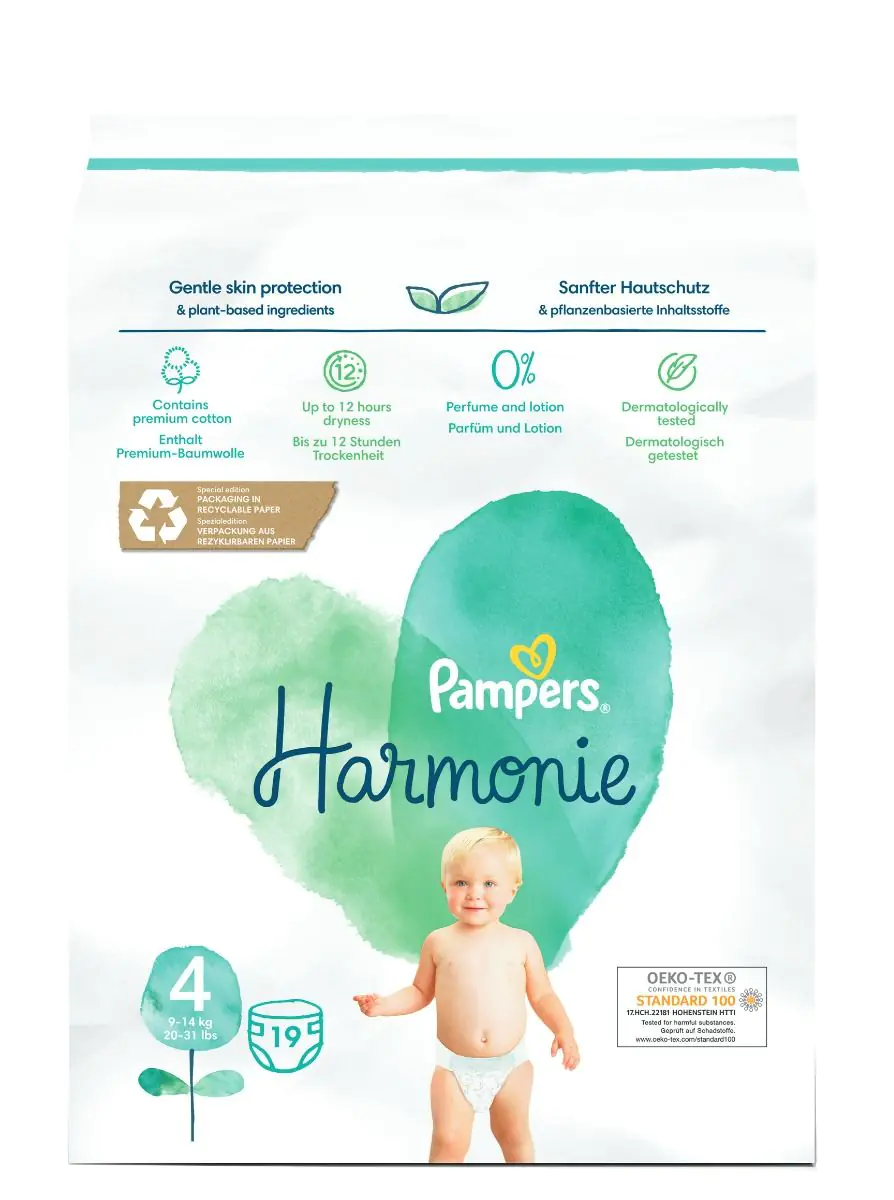 Fraldas Pampers Harmonie Tamanho 4