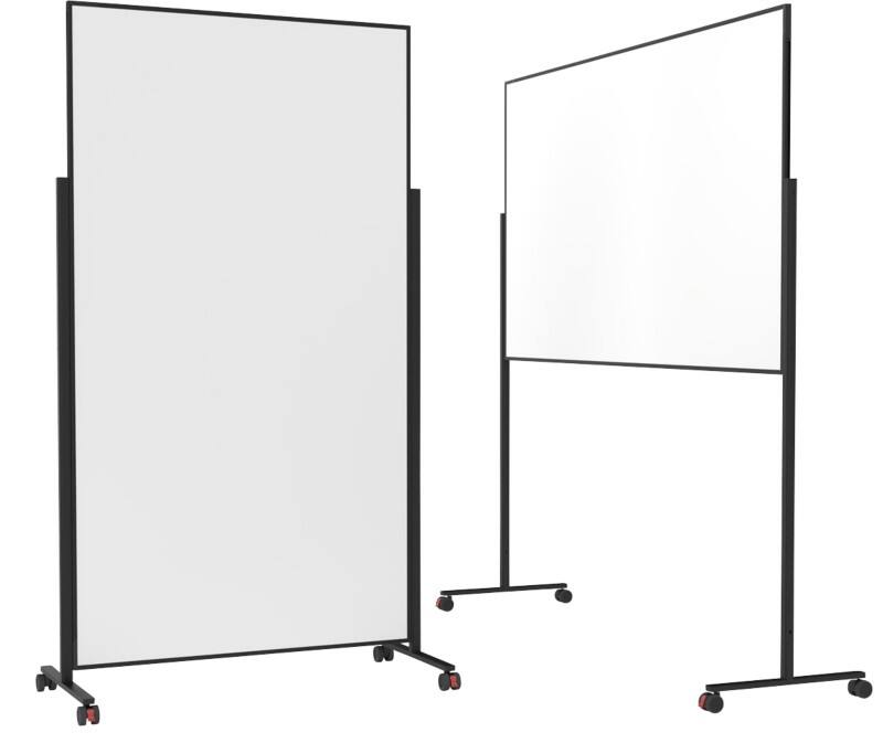 magnetoplan Vario Whiteboard Freistehend Magnetisch Lackierter Stahl Doppelseitig 100 (B) x 180 (H) cm