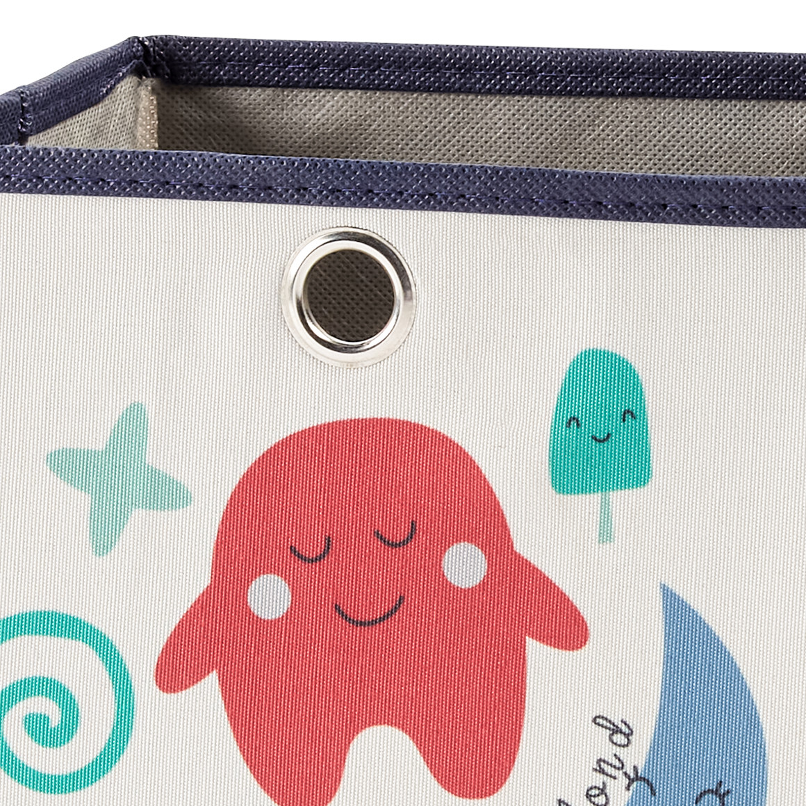 Kleine Aufbewahrungsbox mit bunten Motiven