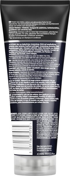 John Frieda Midnight Brunette Farbvertiefendes Shampoo Shampoo