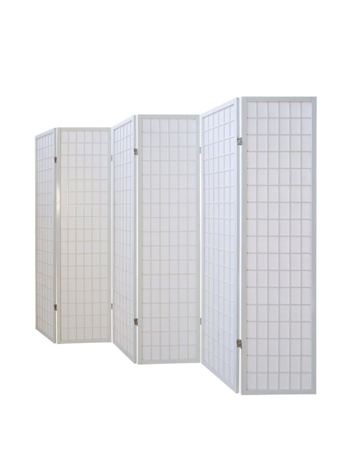 Homestyle4u 6-tlg Paravent in Weiß 264x175 günstig kaufen onesize
