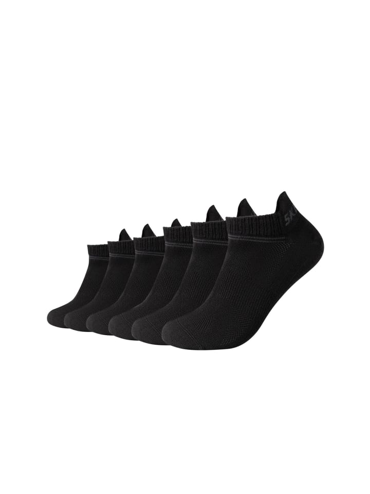 Skechers Sneakersocken 6er Pack mesh ventilation in Schwarz günstig kaufen