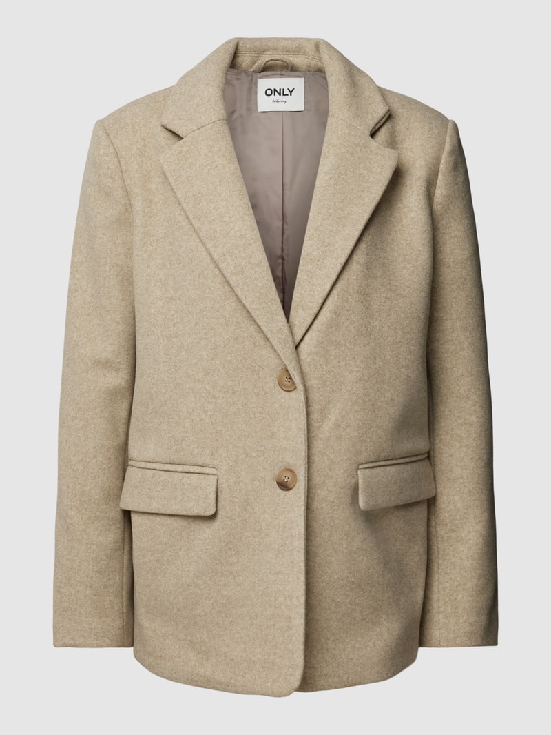 Blazer mit Knopfverschluss Modell 'WEMBLEY' in taupe