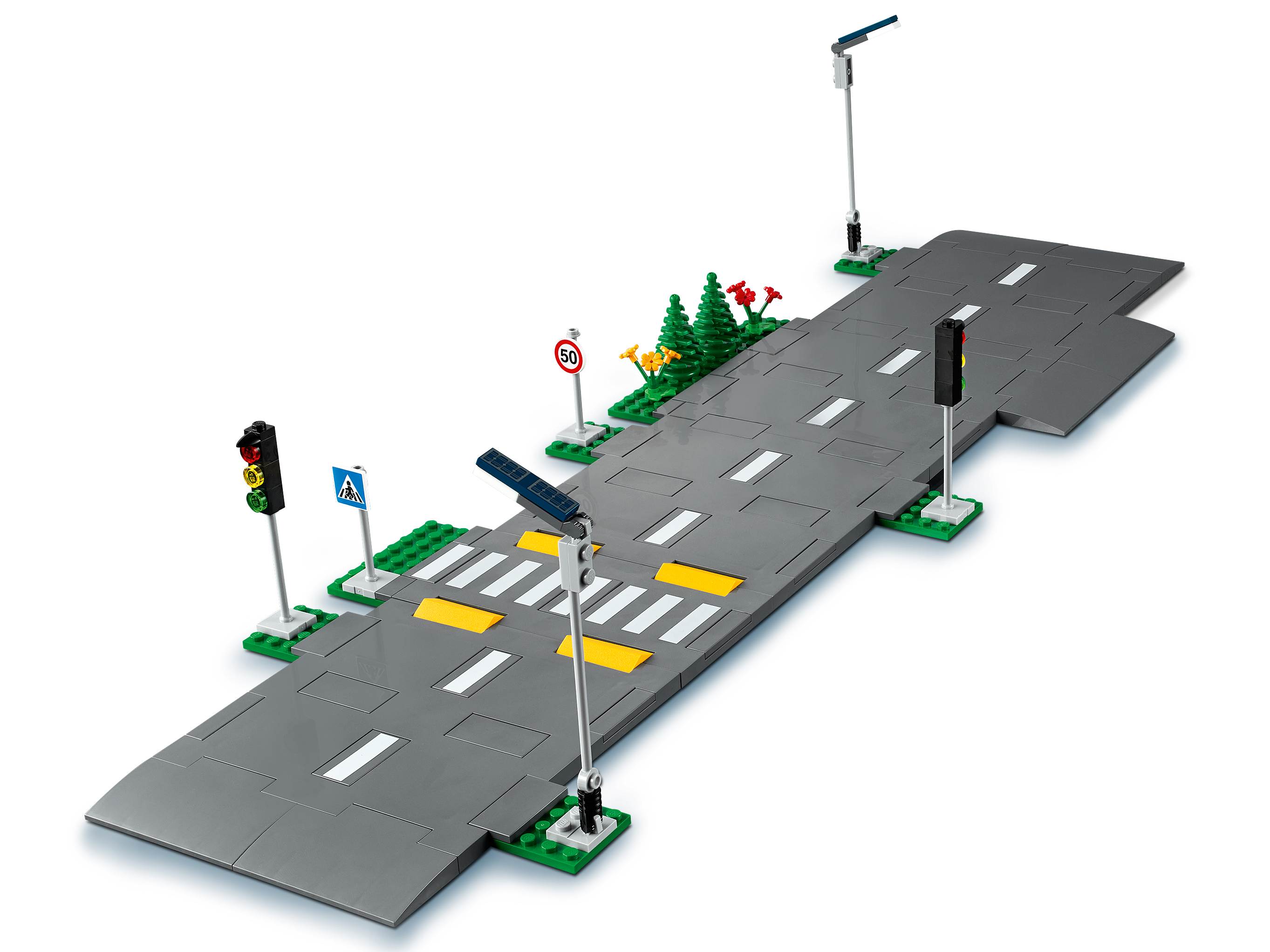 Straßenkreuzung mit Ampeln 60304