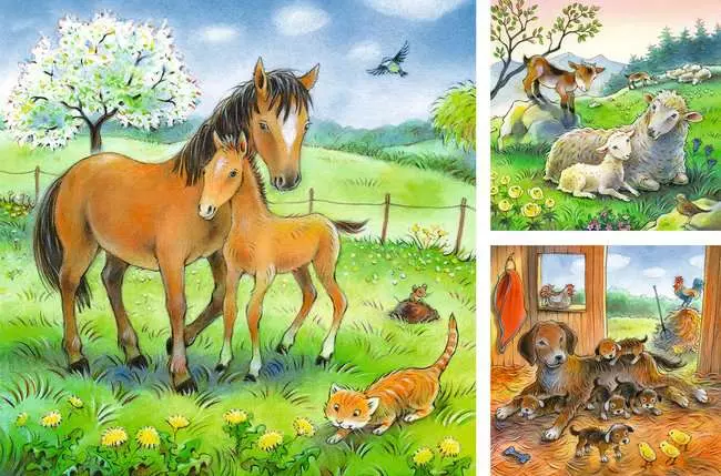 Kinderpuzzle ab 5 Jahren - Kuschelzeit - 49 Teile