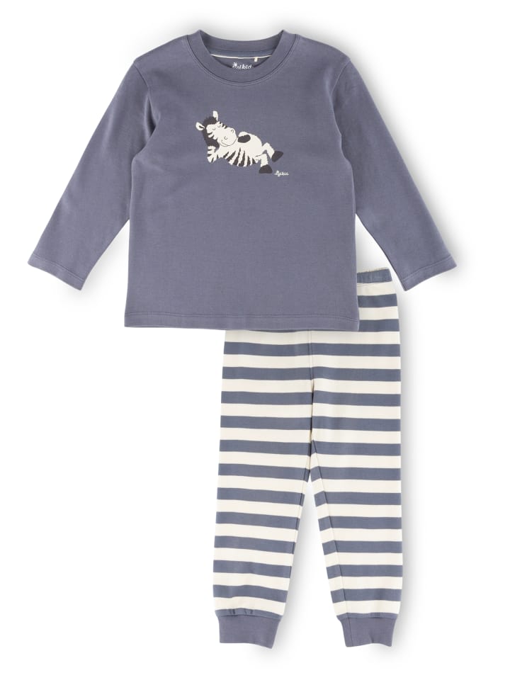 Sigikid Pyjama Kinder Schlafanzug in blau/weiß günstig kaufen