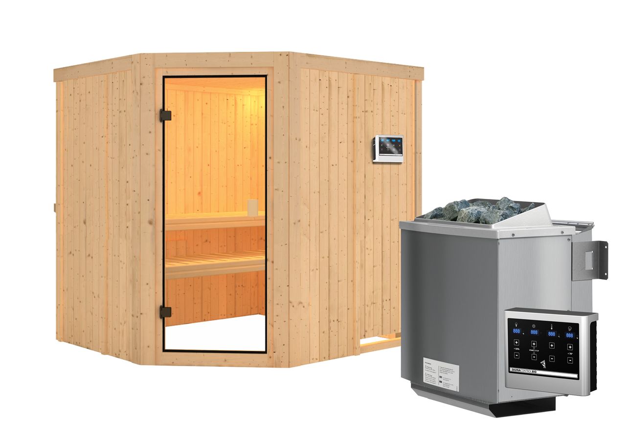 Karibu Sauna Dambach Eckeinstieg Bio