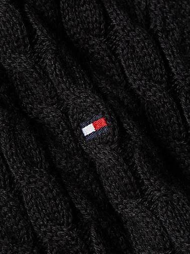 TOMMY HILFIGER Damen Strickjacke CO MINI CABLE C-NK CARDIGAN