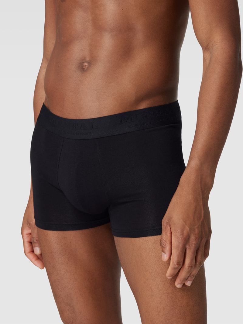 Trunks mit Logo-Bund im 7er-Pack in schwarz