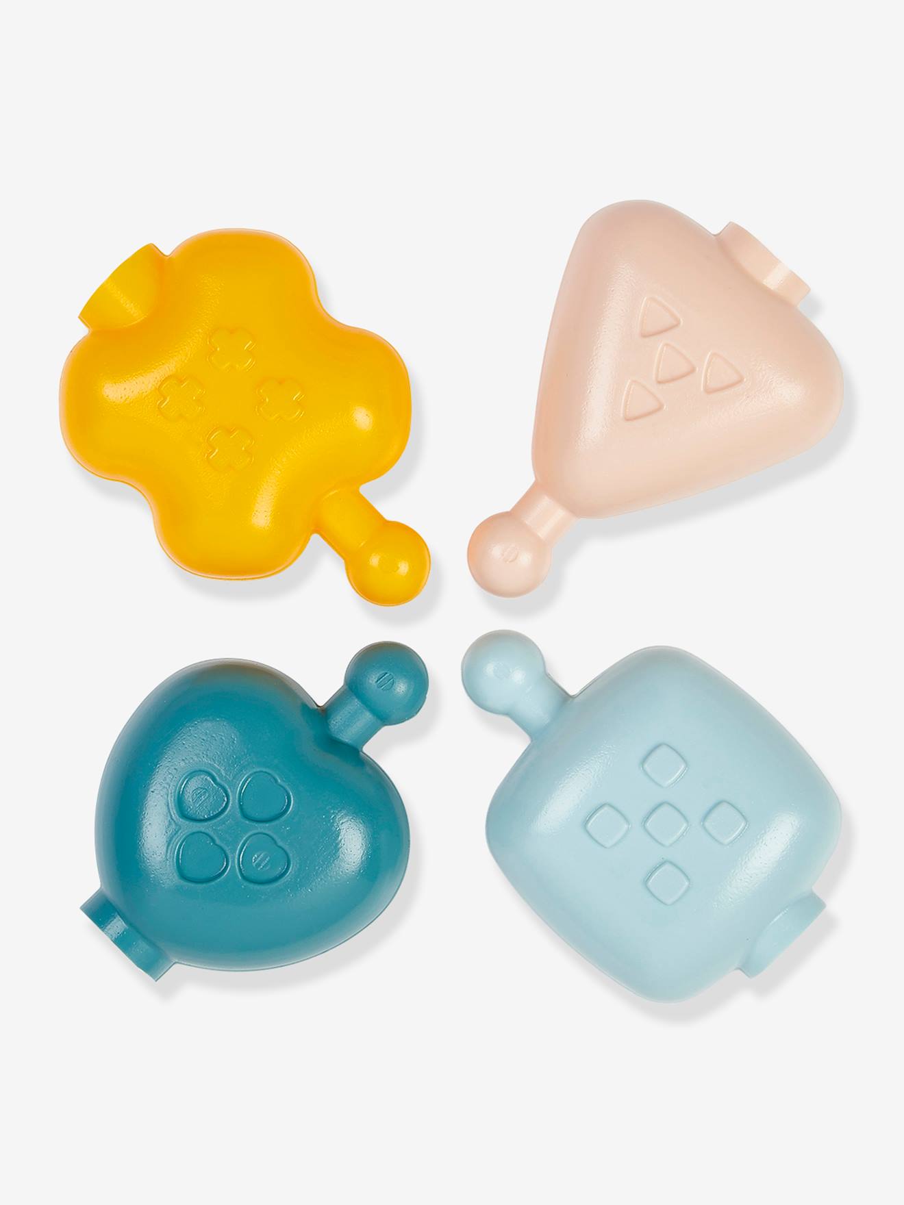 Ecoiffier Baby Steck-Perlen ECOIFFIER, 16 Teile - himmelblau