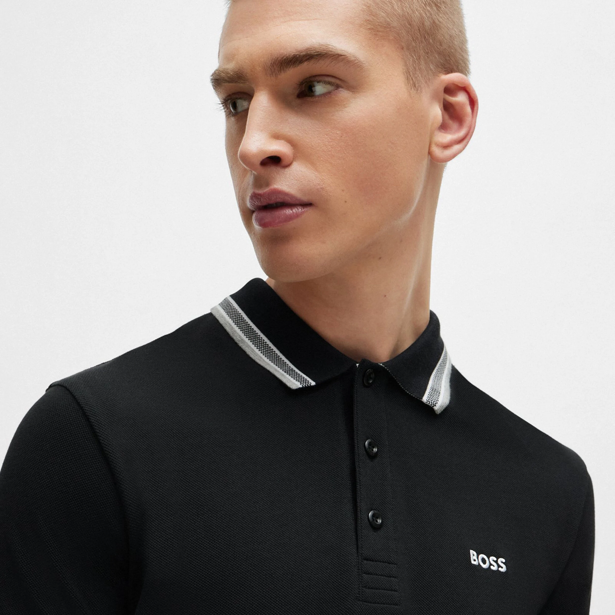 Paddy Polo Herren - Schwarz