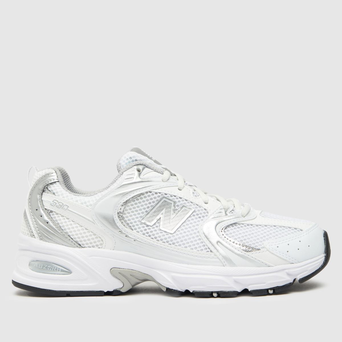 New Balance 530 träningsskor i vitt och silver