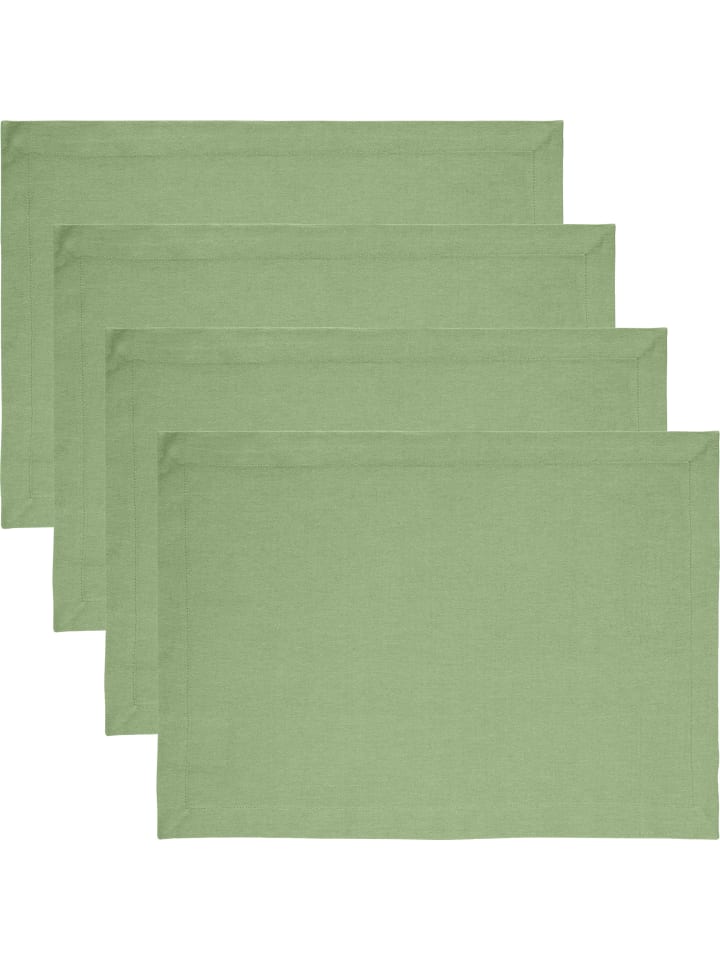 REDBEST Tischset 4er-Pack Tulsa in pistazie günstig kaufen 35 x 50 cm