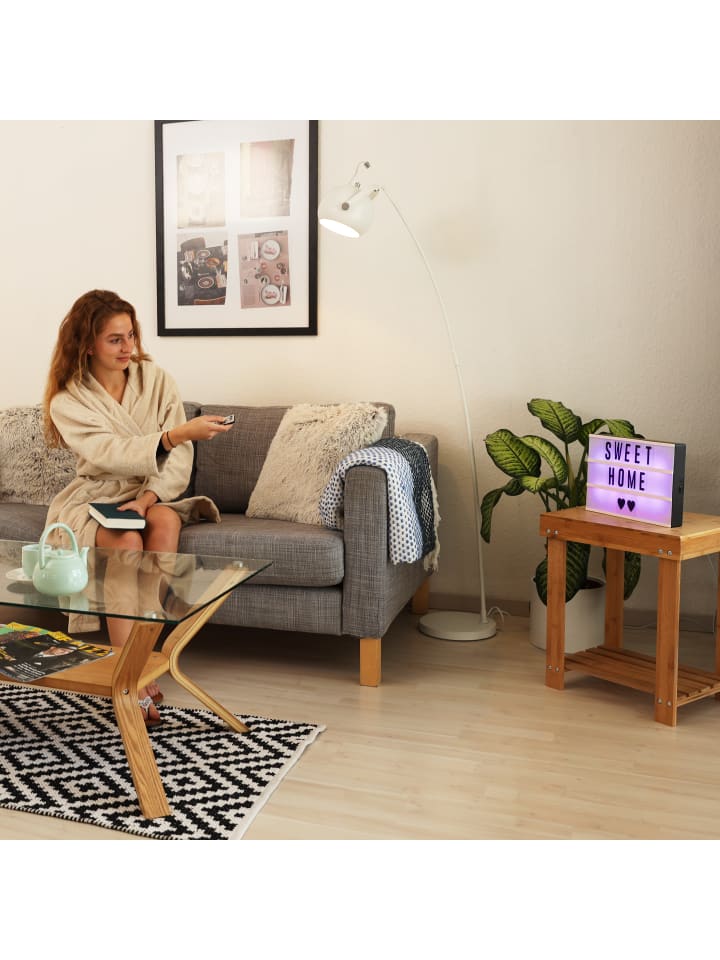 relaxdays Lightbox mit Farbwechsel in Weiß günstig kaufen onesize