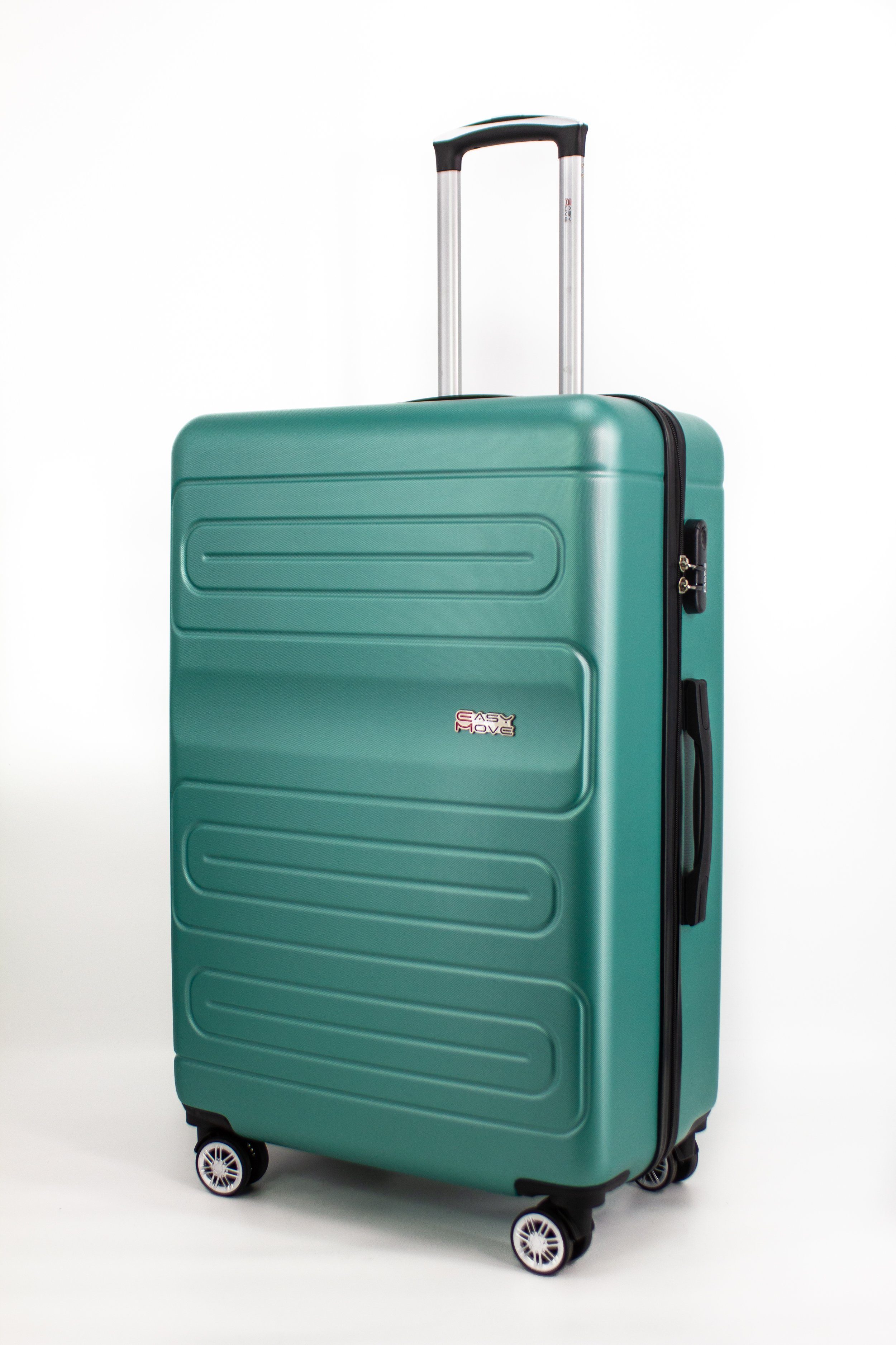 Easy Move Hartschalen-Trolley Jade 052, Reisekoffer Hartschalen-Koffer, 360° Doppelrollen, 100% ABS