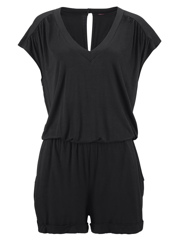 LASCANA Kurzoverall in schwarz günstig kaufen