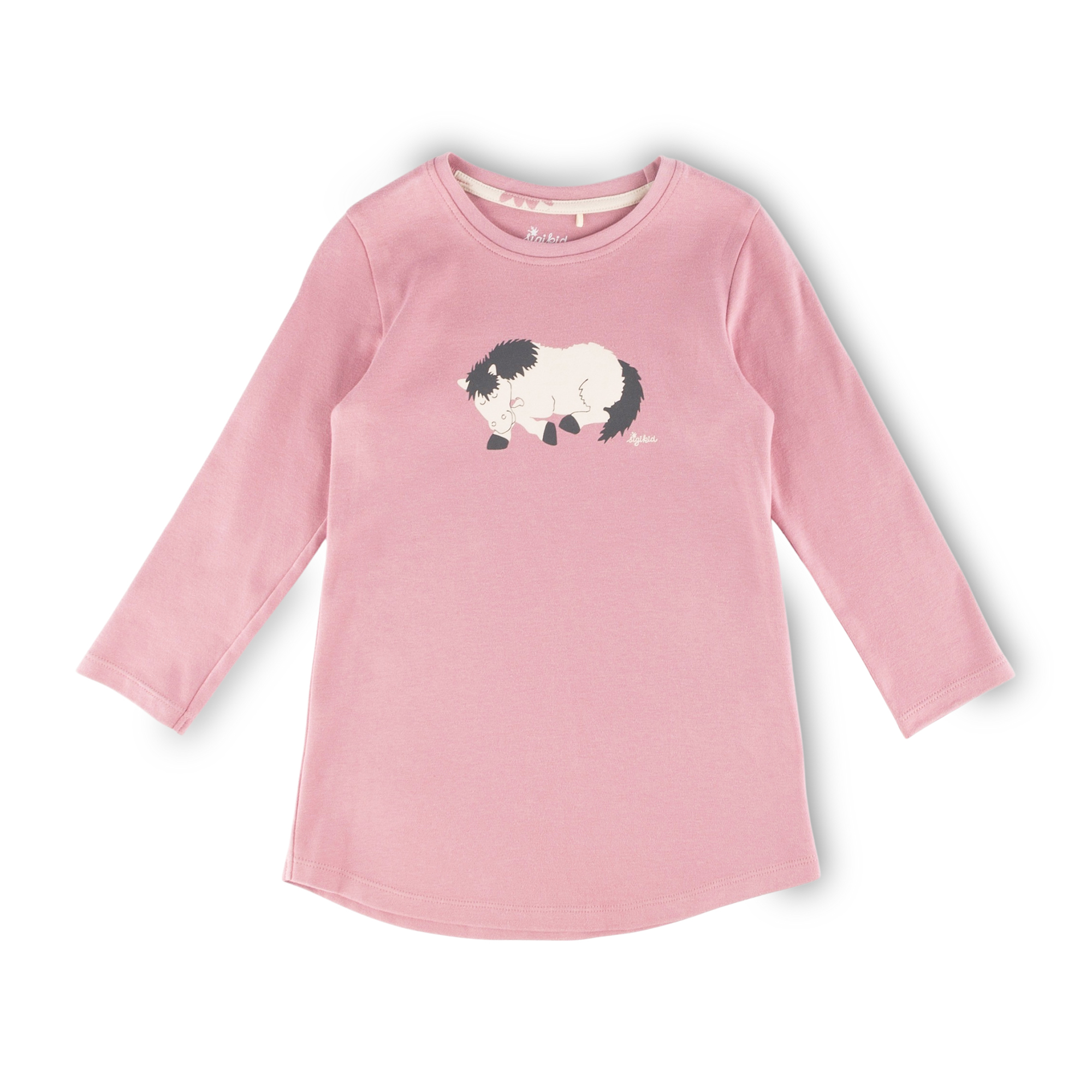 Langer Kinder Schlafanzug Pony, rosa