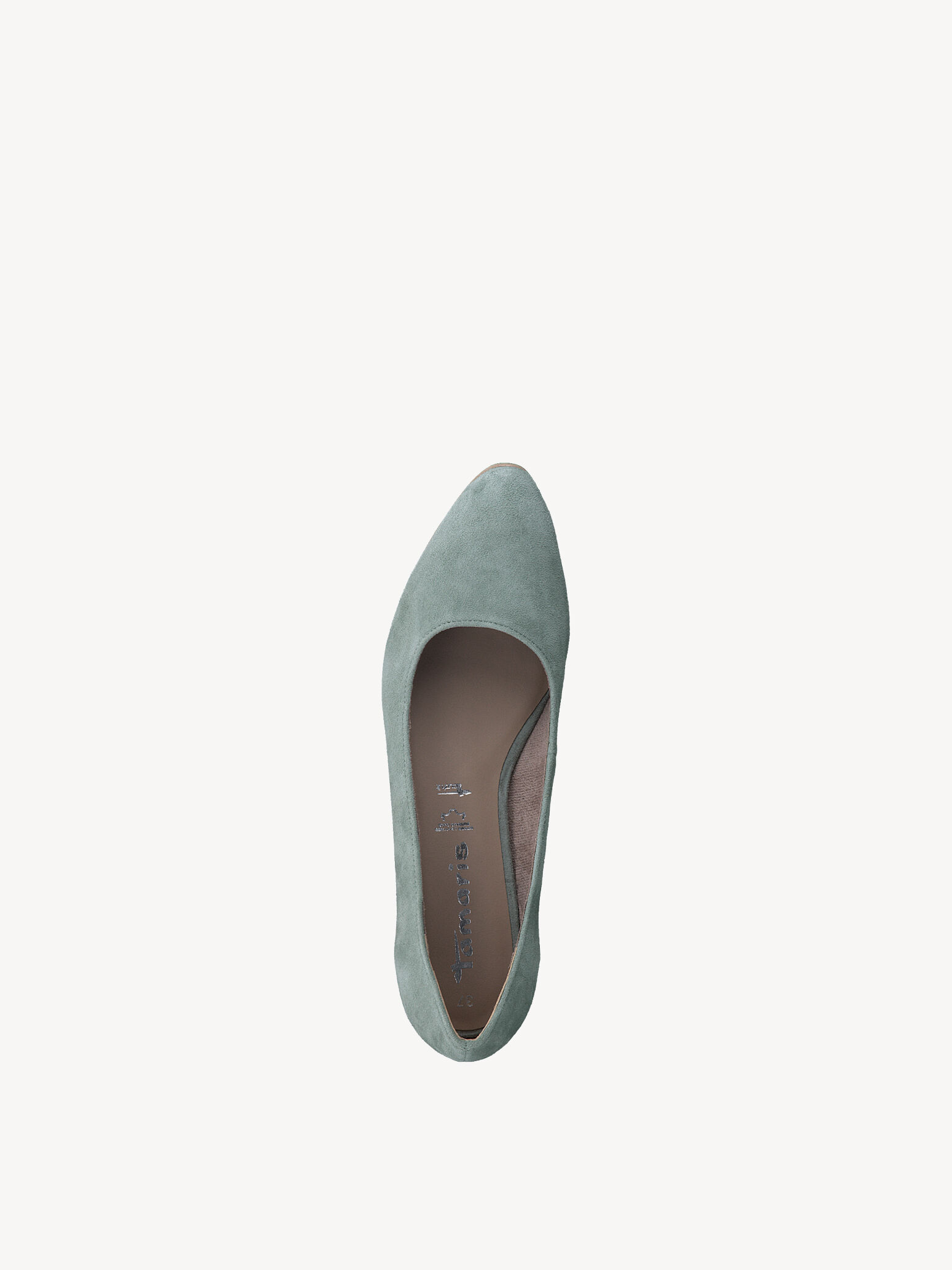 Ballerine en cuir - vert